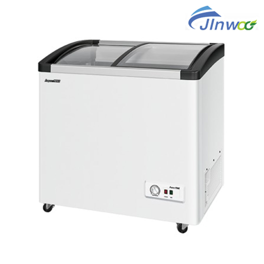진우전자 200L 쇼케이스 JW-245FR 냉동고 카페 업소용